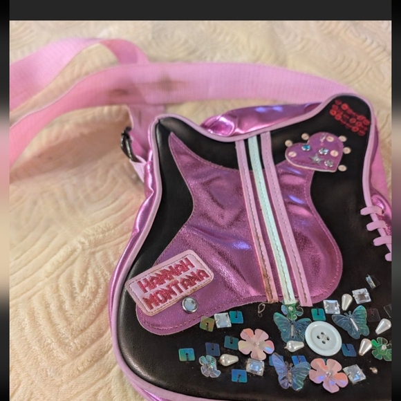 Handbags - Pink and Black Crossbody Bag Hannah Montana Rare Find Vintage